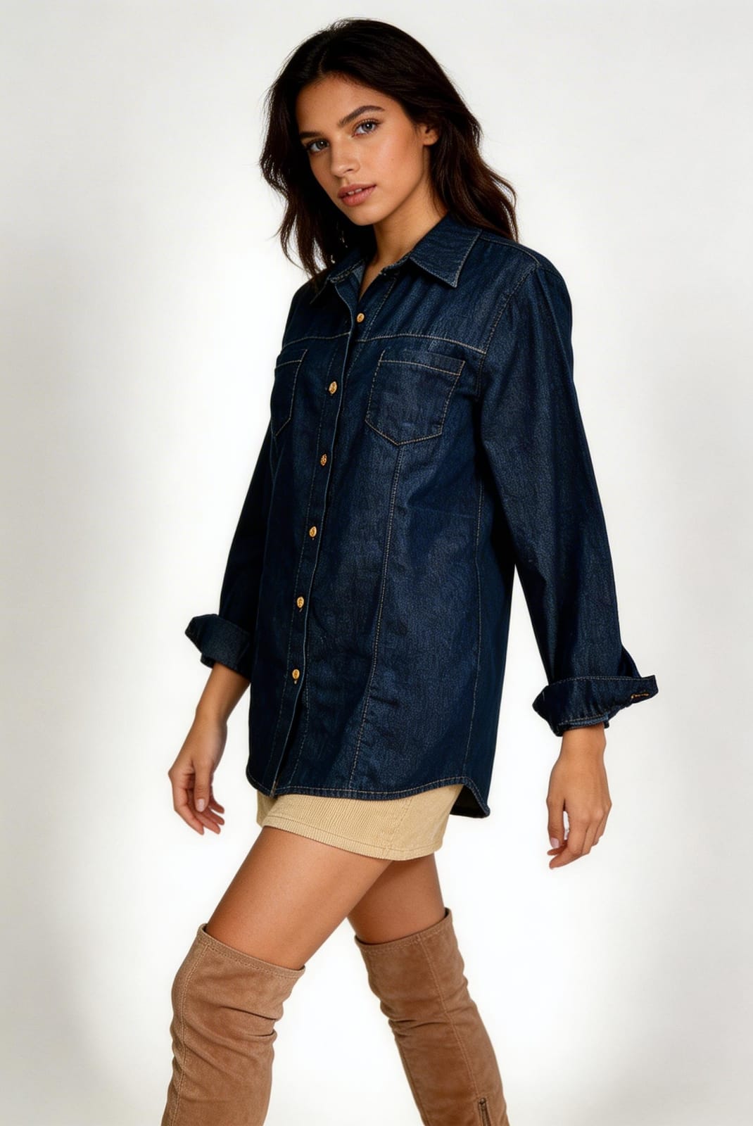 Camisa Azul Oscuro