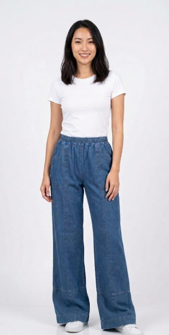 Pantalon Recto recote claro